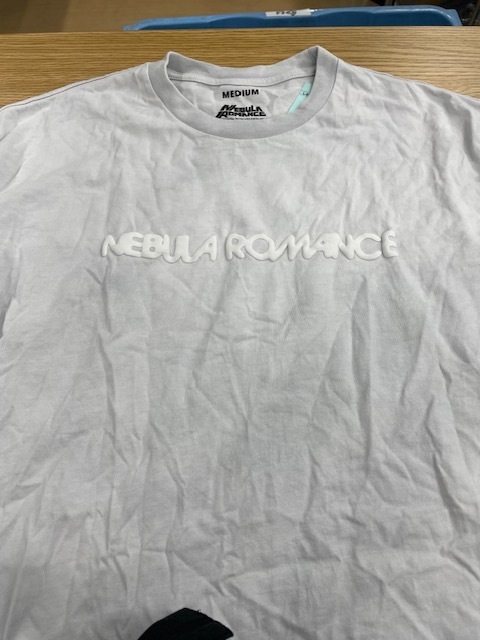 真っ白なプリントＴシャツ全体の色移りがキレイに落ちた染み抜きクリーニング事例(４，９５０円税込)2025.10.04