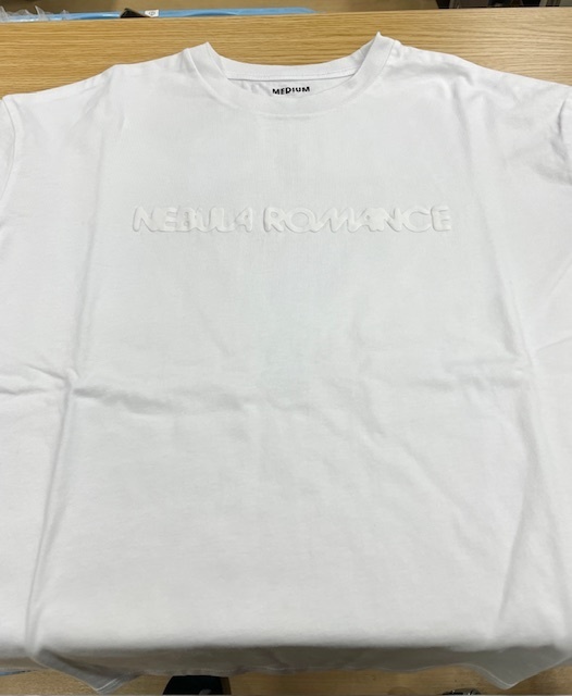 真っ白なプリントＴシャツ全体の色移りがキレイに落ちた染み抜きクリーニング事例(４，９５０円税込)2025.10.04